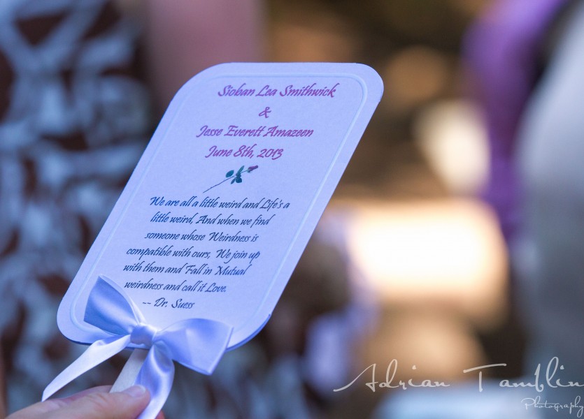 Wedding agenda - Adrian Tamblin Photography - Grove