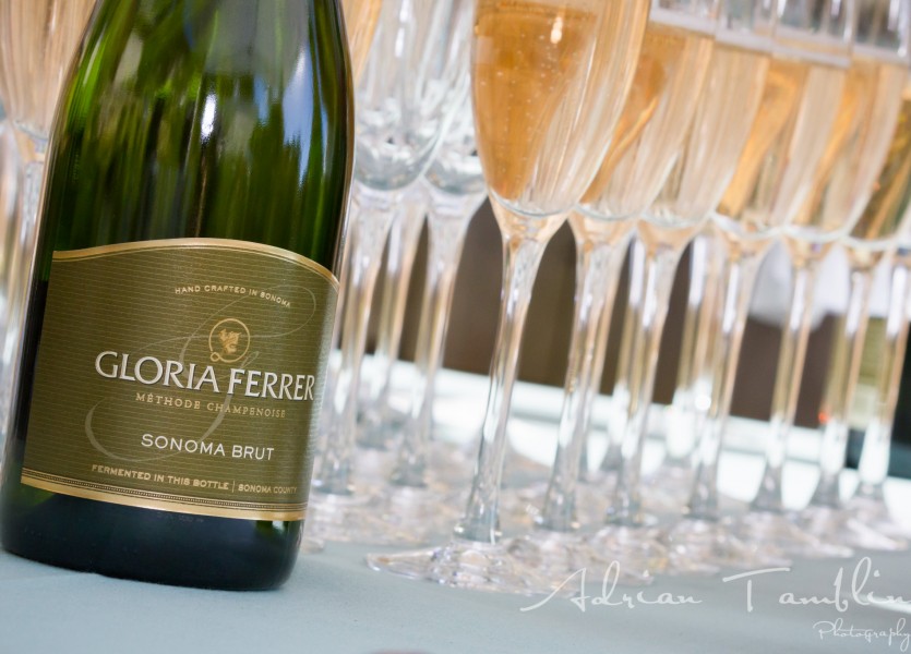 Gloria Ferrer champagne toast