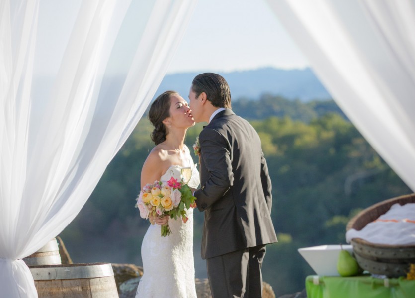 1st kiss being married- #adriantamblinphotography