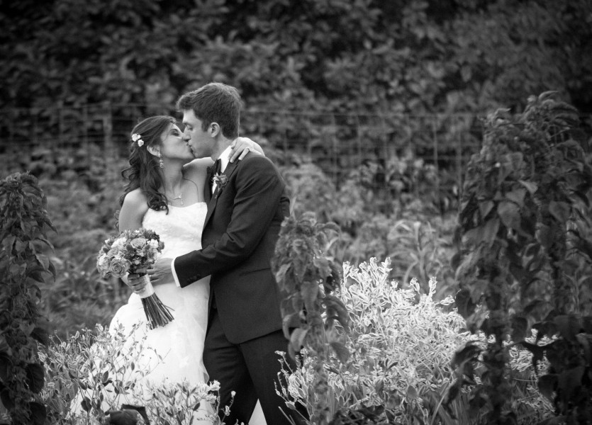 First Kiss after wedding